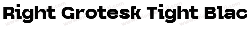 Right Grotesk Tight Black字体转换